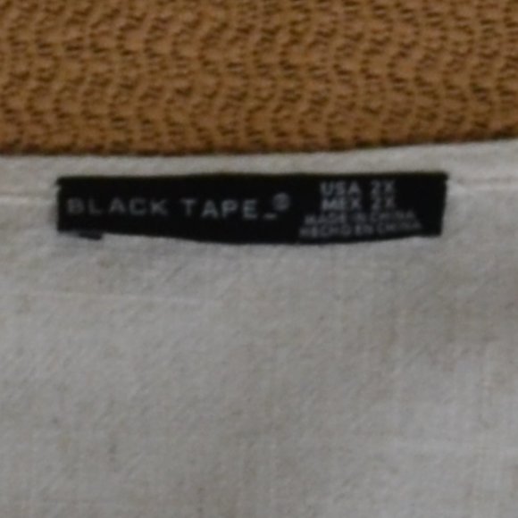 Smock Waist Lagenlook Tunic Maternity Top Beach ,oat colour linen - Picture 7 of 10